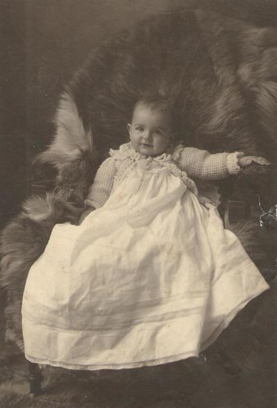 Pike County, Indiana, Unidentified Children, Baby Seated on Chair