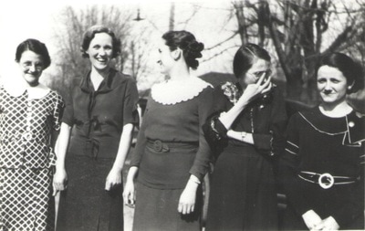Group of women standing together outdoors