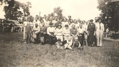 Pike County, Indiana, Unidentified, Family Reunion Photo