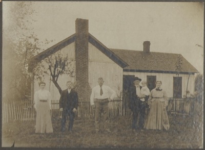 Pike County, Indiana, Unidentified, Family Photo in Front of House