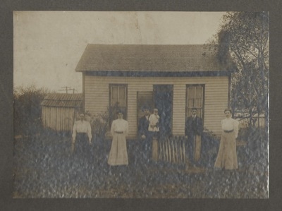 Pike County, Indiana, Unidentified, Family Photo in Front of House