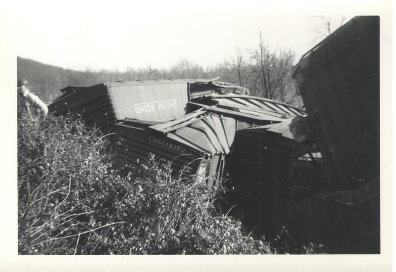 Augusta and Lockhart Township, Pike County, Indiana, Train Wreck at Iron Bridge