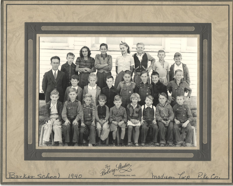 Pike County, Indiana Pike Pike County Schoolhouses, Barker School, 1940, Madison Township, Pike County, Boberg Studio, Petersburg, Indiana
