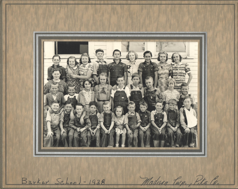 Pike County, Indiana Pike Pike County Schoolhouses, Barker School, 1938, Madison Township, Pike County