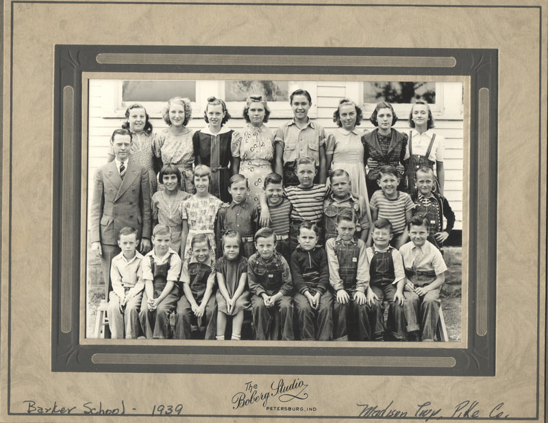 Pike County, Indiana Pike Pike County Schoolhouses, Barker School, 1939, Madison Township, Pike County, Boberg Studio, Petersburg, Indiana