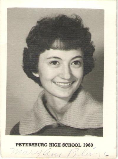 Pike County, Indiana, Identified Females, Petersburg High School Photo, 1960