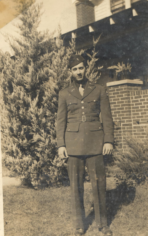 Pike County, Indiana, Veterans Collection, U.S. Army, Soldier Standing in Yard, Lieutenant John T. Craig