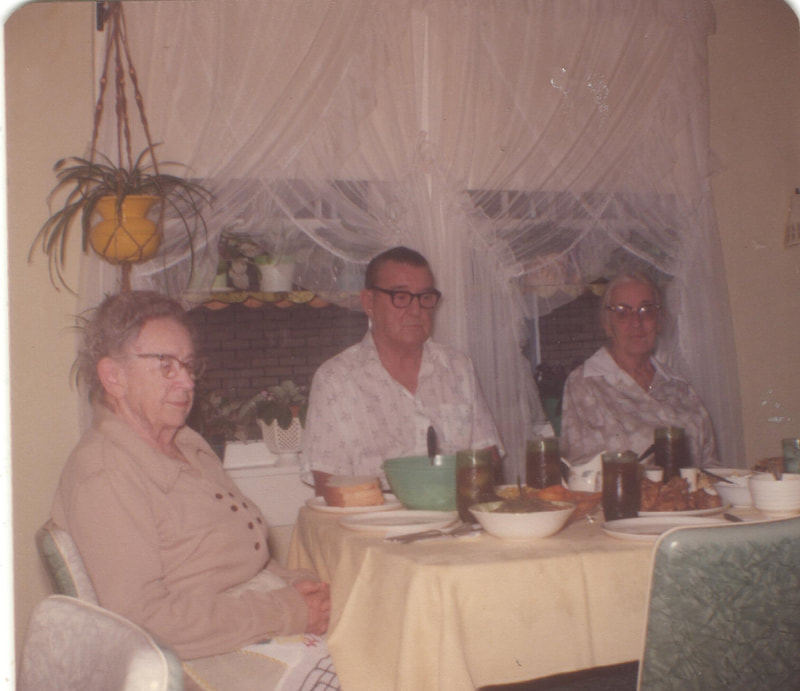 Pike County, Indiana, Robert R. Davis Family, People Sitting at Dinner Table