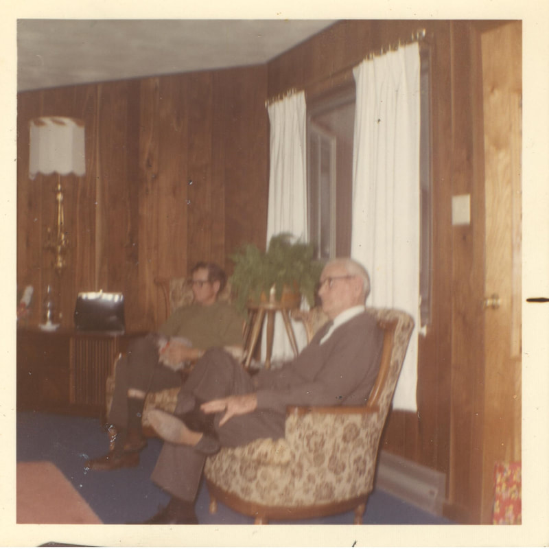 Pike County, Indiana, Robert R. Davis Family, Men Sitting on Chairs in Home