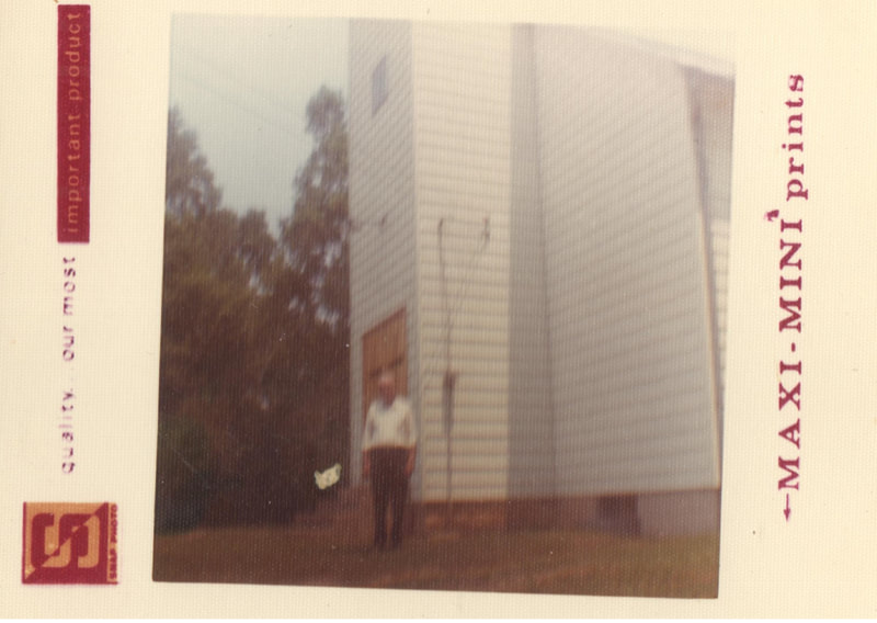 Pike County, Indiana, Robert R. Davis Family, Man Standing in Front of Church