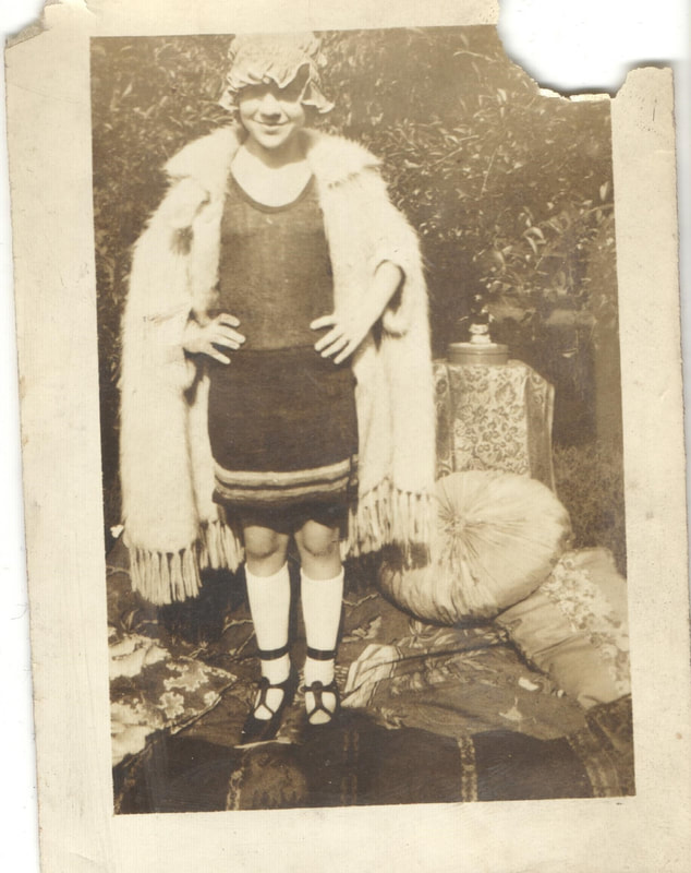 Pike County, Indiana, Robert R. Davis Family, Young Girl With Hands on Hips in Costume