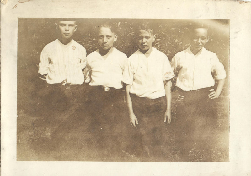 Pike County, Indiana, Robert R. Davis Family, Group of Young Boys Standing in Formal Dress