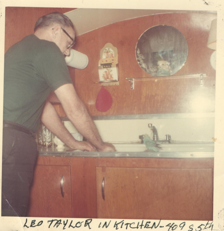 Pike County, Indiana, Robert R. Davis Family, Man at Kitchen Sink, Leo Taylor