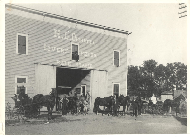 Pike County, Indiana Pike County Landmarks, H. L. DeMotte Livery Feed and Sale Stable