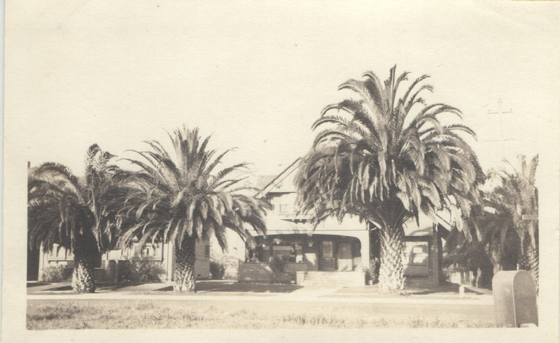 Pike County, Indiana, Col. Isaac O. Gladish Collection,  House with Palm Trees, 6th and So. Westmoreland, Los Angeles, California, 1922