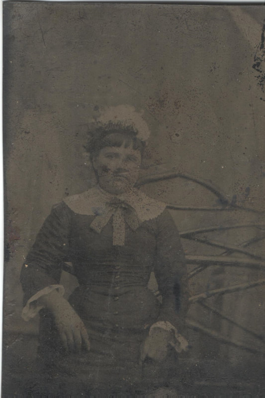 Pike County, Indiana, Woman in Bonnet Seated