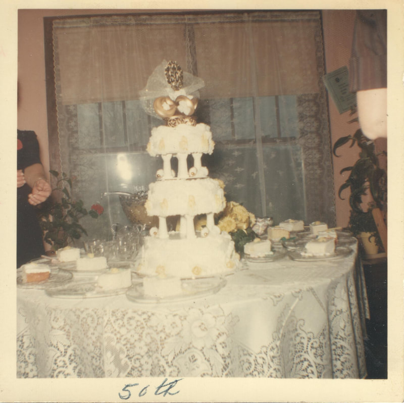 Pike County, Indiana, Loveless Family, Fifty Year Wedding Anniversary, Cake, Lawrence and Essie Loveless, December 12, 1965
