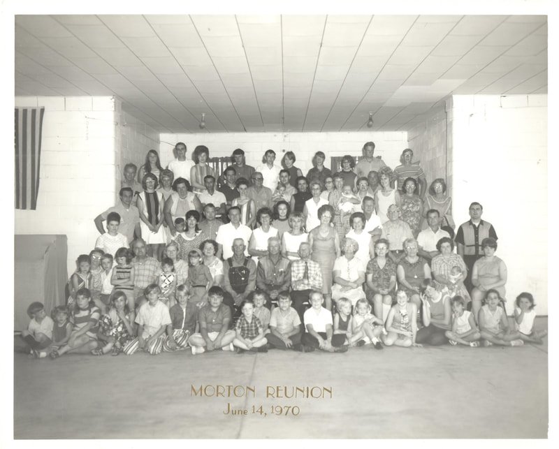 Pike County, Indiana, Morton Family, Large Group Photo, Morton Reunion, June 14, 1970