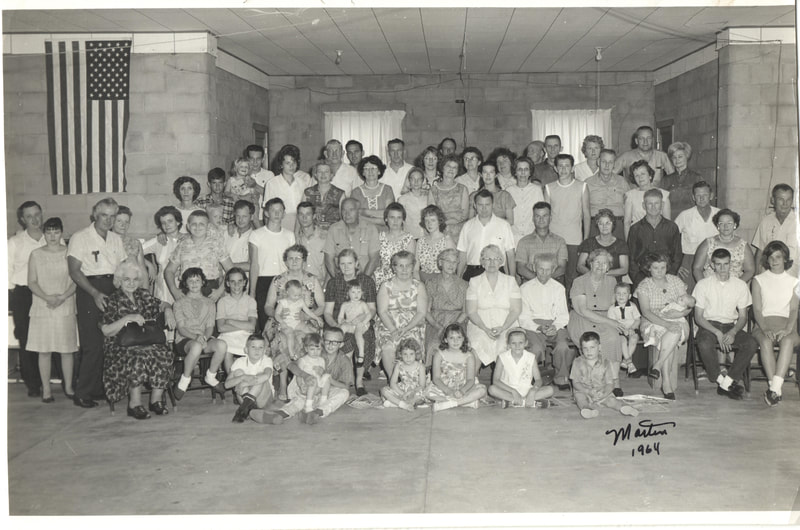 Pike County, Indiana, Morton Family, Large Group Photo, Morton Reunion, 1964