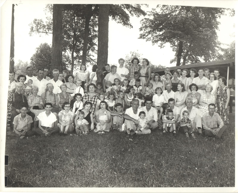 Pike County, Indiana, Morton Family, Large Outdoor Group Photo, Morton Reunion