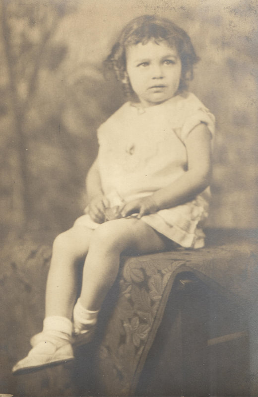 Pike County, Indiana, Morton Family, Young Girl Seated