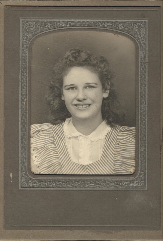 Pike County, Indiana, Morton Family, Class Photo, Young Woman, Virginia Morton