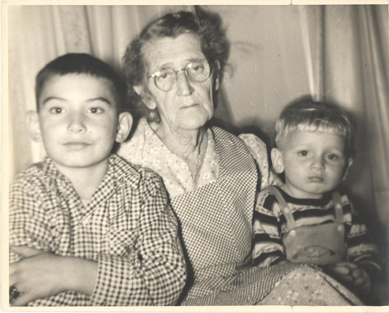 Pike County, Indiana, Morton Family, Elderly Woman and Children Sitting in Home, Jenny Hale