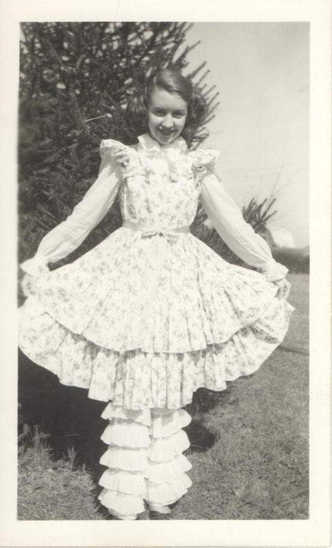 Pike County, Indiana, Robling Family, Girl in Dance Recital Outfit