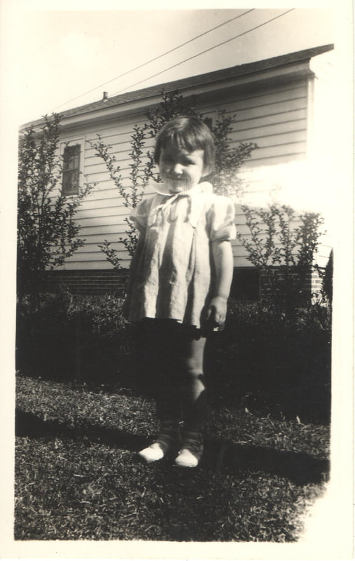Pike County, Indiana, Robling Family, Young Girl Standing in Yard