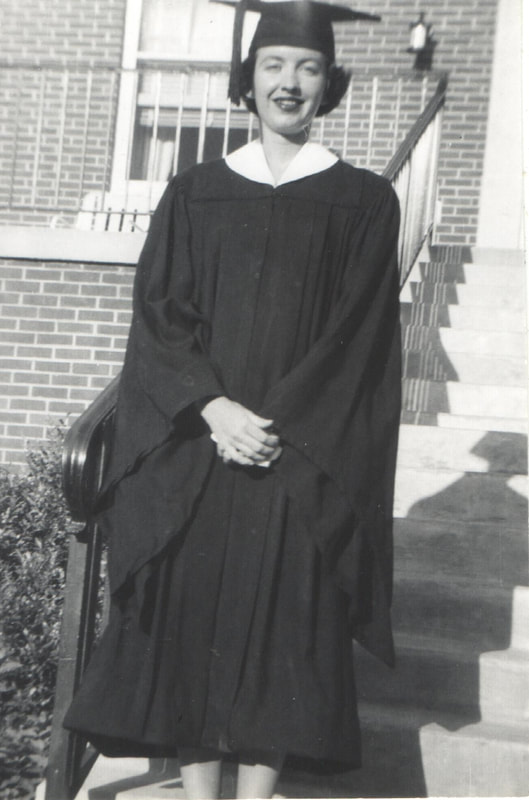 Pike County, Indiana, Robling Family, Young Woman in Graduation Cap and Gown
