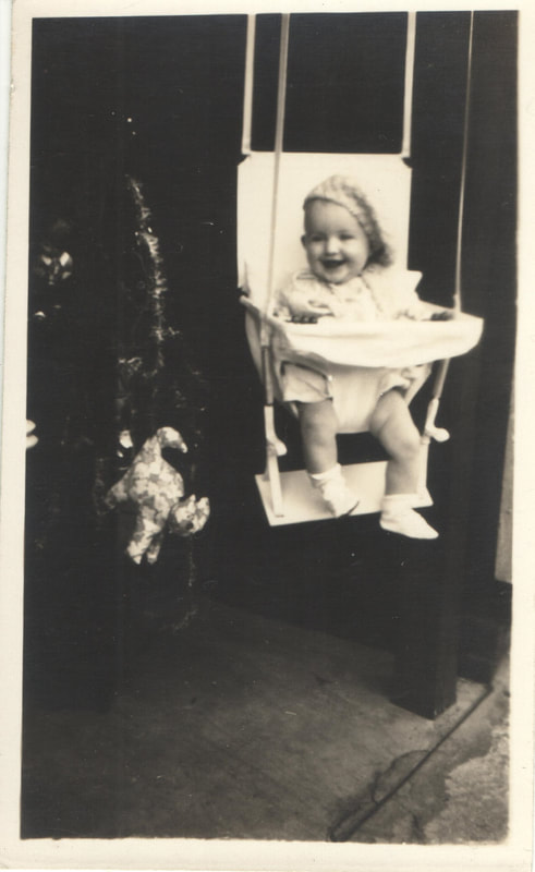 Pike County, Indiana, Robling Family, Baby Girl in Swing