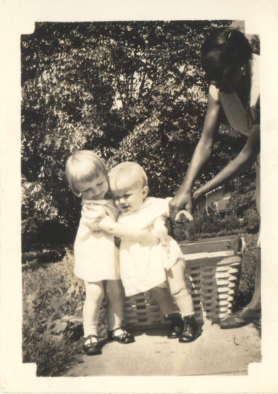 Pike County, Indiana, Robling Family, Young Girl and Boy Embracing 