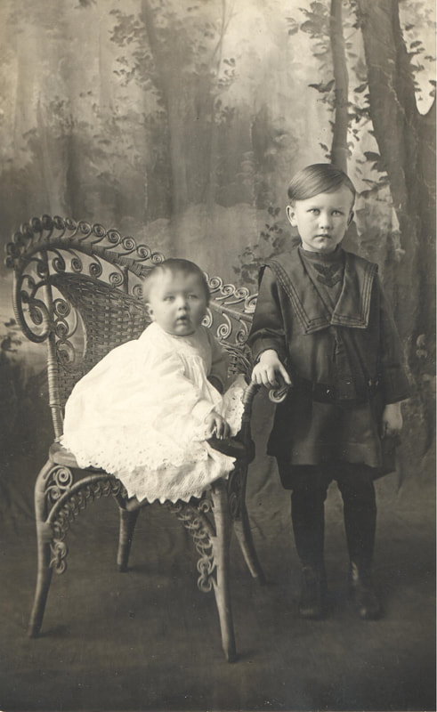 Pike County, Indiana, Robling Family, Young Boy and Girl 