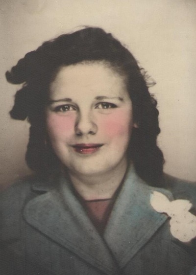 Pike County, Indiana, Morton Family, Young Woman in Curls, Colorized Photo, Virginia Ross