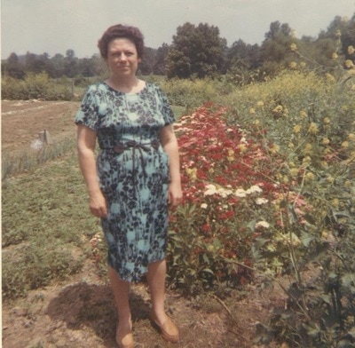 Pike County, Indiana, Morton Family, Woman Standing in Garden, Virginia Ross