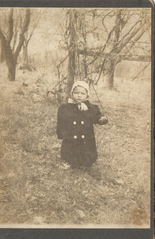 Pike County, Indiana, Greshom Shoulz Family, Child in Coat Standing