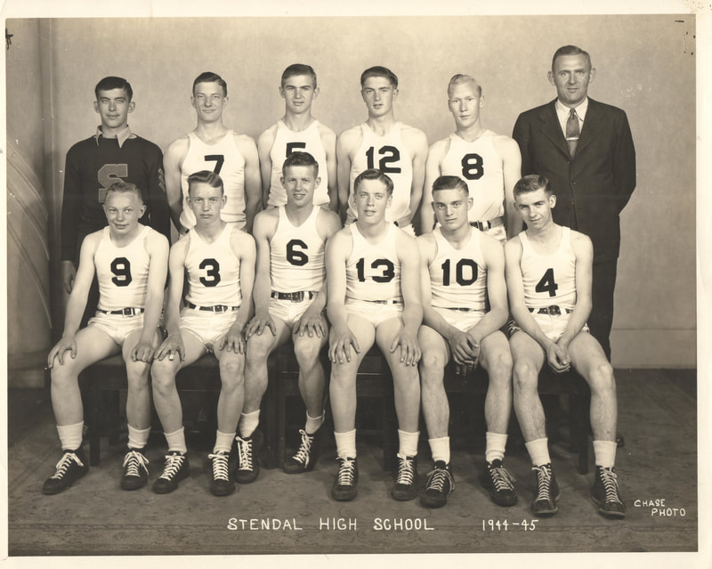 Basketball Team Photo, 1944-45, Chase Photo Studio 