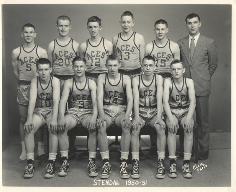 Stendal High School Basketball Team Photo, 1950-51