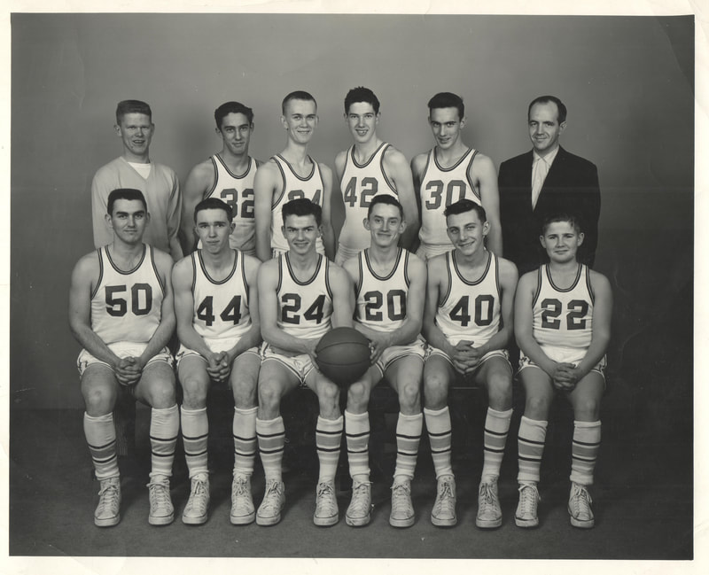 Stendal High School Basketball Team Photo,  1957-58