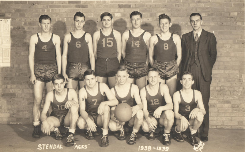 Stendal High School Basketball Team Photo, 1938-39