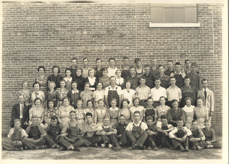 Pike County, Indiana, Stendal High School, Class Photo, 