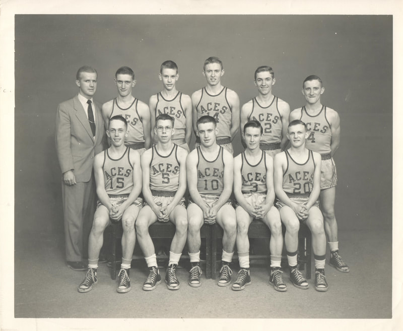 Stendal High School Basketball Team Photo, 1952-53