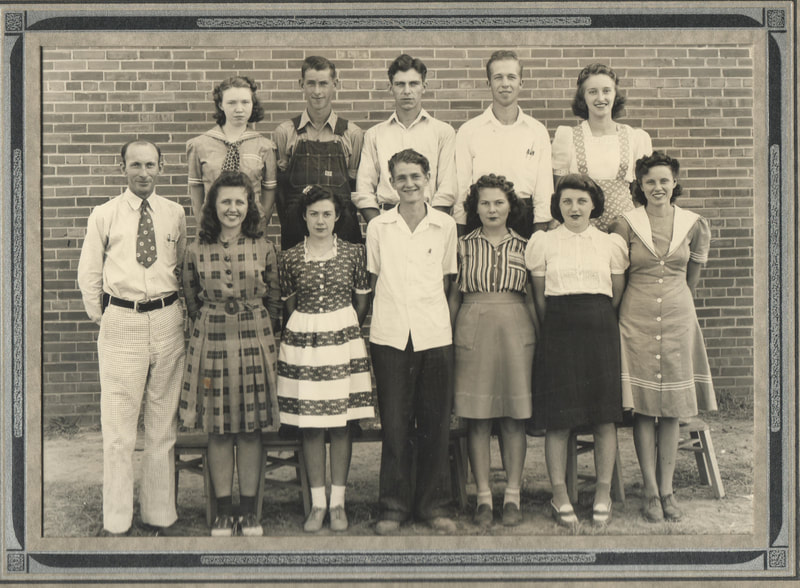 Pike County, Indiana, Stendal High School, Class Photo, 1941-42