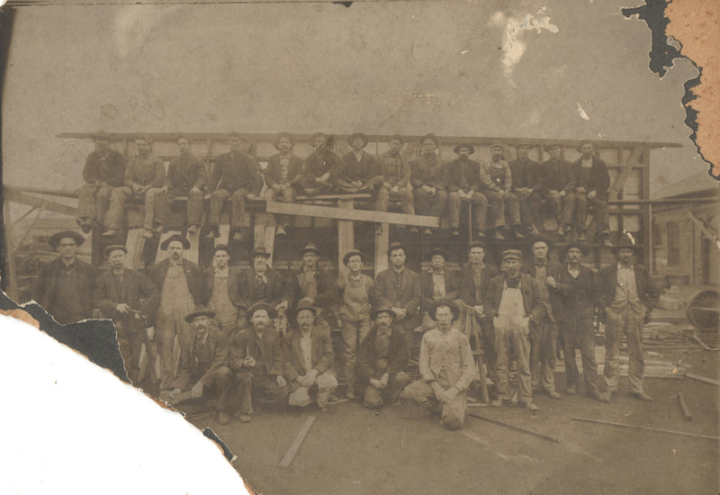 Pike County, Indiana Pike Pike County Schoolhouses, Group Photos of Workers, School House Construction 