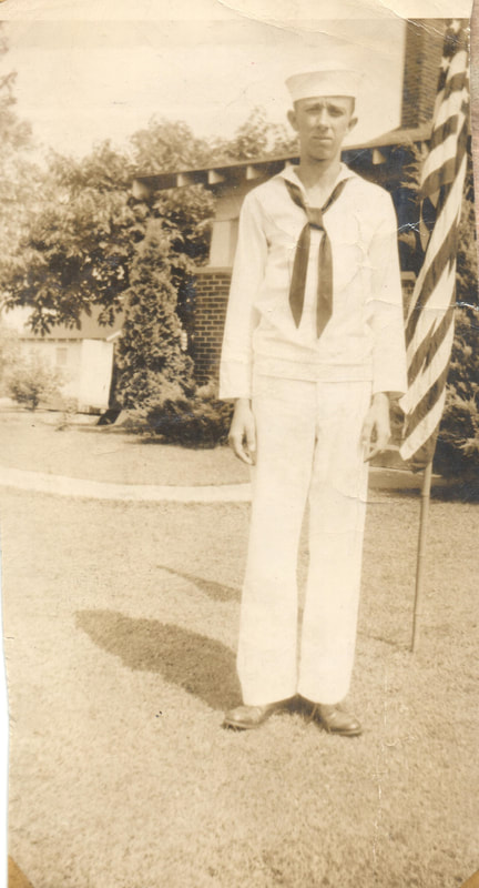 Pike County, Indiana, Veterans Collection, U.S. Navy, Sailor Standing, Adrian Weacher S/21C