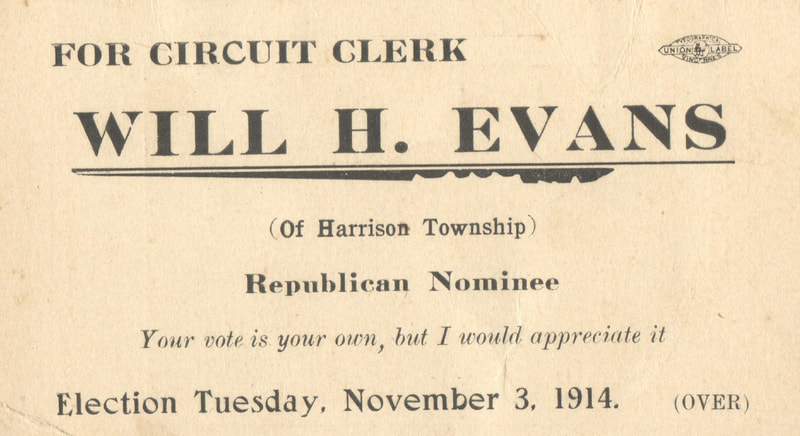 Pike County, Indiana, Identified Males, Political Nominee Card
