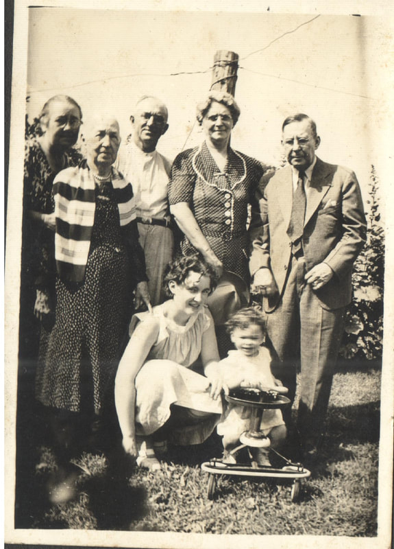 Pike County, Indiana, Harrison Family, Family Photo In Front of Fence Post