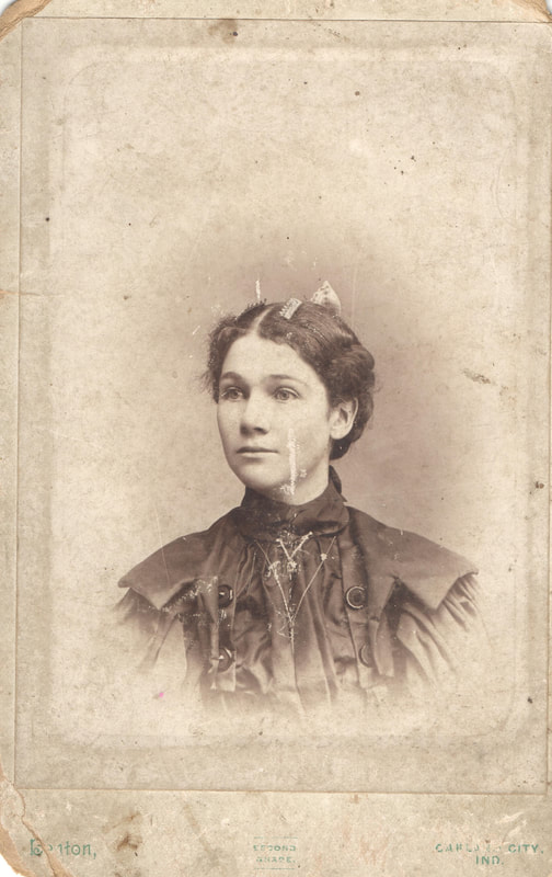 Young woman in formal dress