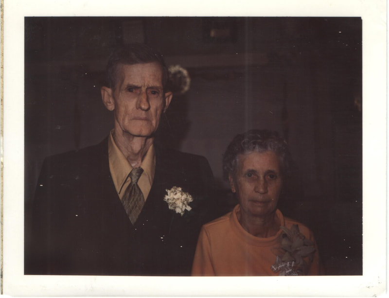 Elderly couple in formal dress