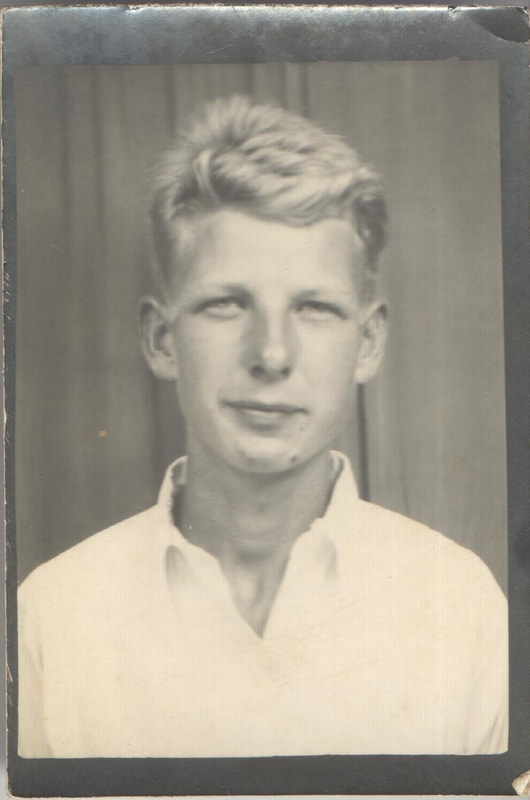 Young man with blond hair